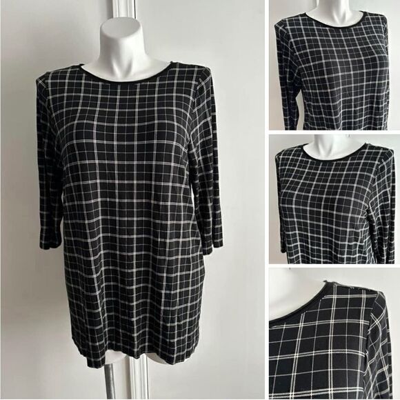 Plaid J Jill Long-Sleeve Shirt, Size L - Picture 1 of 7